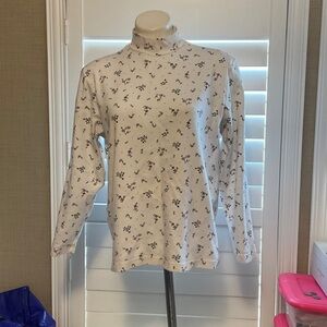 Floral Long Sleeve Top - Cream